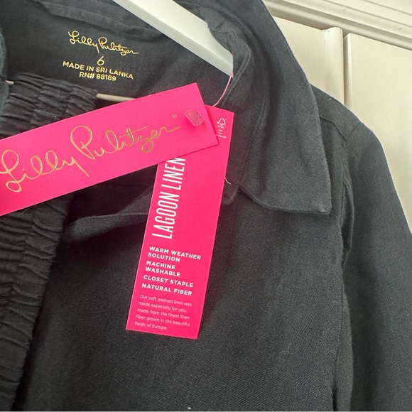 Lilly Pulitzer Bethanne Knee Length Dress in Onyx Size 6 NWT - Picture 7 of 7